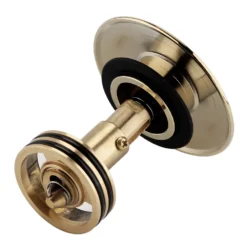 Arezzo Brushed Brass Slotted Easy Clean Click Clack Basin Waste 3 Arezzo Brushed Brass Slotted Easy Clean Click Clack Basin Waste -Victorian Plumbing Shop az16sebb d1