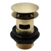 Arezzo Brushed Brass Slotted Easy Clean Click Clack Basin Waste -Victorian Plumbing Shop az16sebb l
