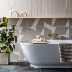 Arezzo Fluted Round Brushed Brass Wall Mounted (3TH) Bath Filler Tap -Victorian Plumbing Shop az1wtbbf d8