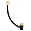 Arezzo Square Brushed Brass Easy Clean Click Clack Bath Waste With Overflow -Victorian Plumbing Shop az26ebb la