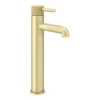 Arezzo Fluted Round Brushed Brass High Rise Mono Basin Mixer Tap 9 Arezzo Fluted Round Brushed Brass High Rise Mono Basin Mixer Tap -Victorian Plumbing Shop az2ltbbf l1