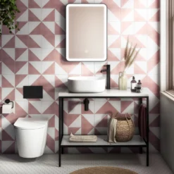 Arezzo Fluted Round Matt Black High Rise Mono Basin Mixer Tap