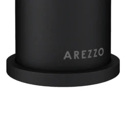 Arezzo Fluted Round Matt Black High Rise Mono Basin Mixer Tap -Victorian Plumbing Shop az2ltmbf detail4