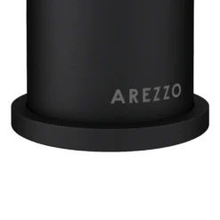 Arezzo Fluted Round Matt Black Basin Mono Mixer -Victorian Plumbing Shop az8tmbf detail4