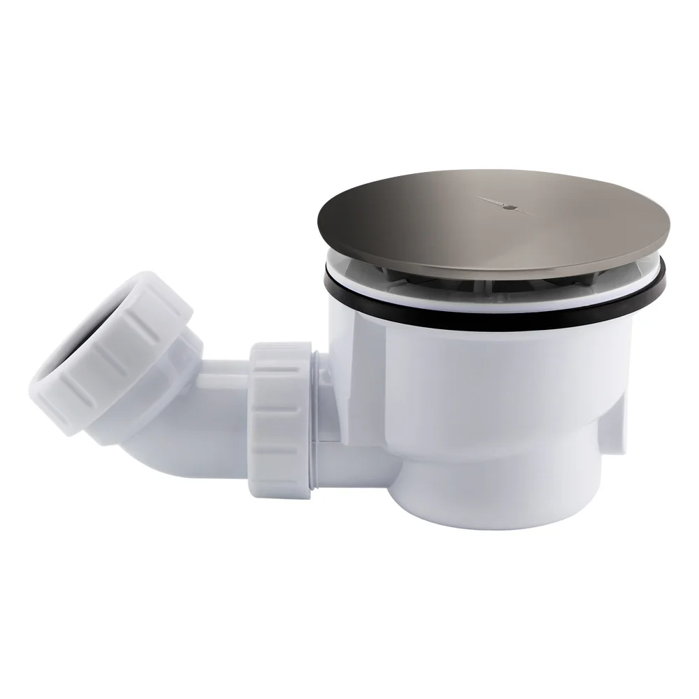 Arezzo Black Nickel 90mm High Flow Shower Tray Waste 1 Arezzo Black Nickel 90mm High Flow Shower Tray Waste