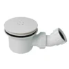Arezzo Matt White 90mm High Flow Shower Tray Waste -Victorian Plumbing Shop az9whtsw l2