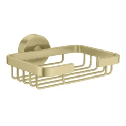 Arezzo Brushed Brass Soap Basket -Victorian Plumbing Shop azbb324 d2