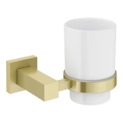 Arezzo Brushed Brass Tumbler Holder & Cup -Victorian Plumbing Shop azbb32 d2