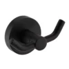 Arezzo Matt Black Round Double Robe Hook 3 Arezzo Matt Black Round Double Robe Hook -Victorian Plumbing Shop azdhmb l
