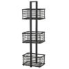 Arezzo 3-Tier Freestanding Shower Caddy Matt Black 2 Arezzo 3-Tier Freestanding Shower Caddy Matt Black -Victorian Plumbing Shop azfscmb l2