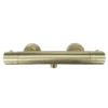 Arezzo Brushed Brass Round Thermostatic Bar Shower Valve -Victorian Plumbing Shop azrdbb n d1