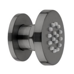 Arezzo Brushed Gunmetal Grey Body Jet - 1 X Slim Round Jet