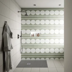 Arezzo Round Twilight Black Chrome Outlet Elbow With Parking Bracket, Flex & Handset -Victorian Plumbing Shop azrtw14 d2a