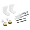 Arezzo WC Pan Floor Fixing Kit Brushed Brass -Victorian Plumbing Shop azscbb l