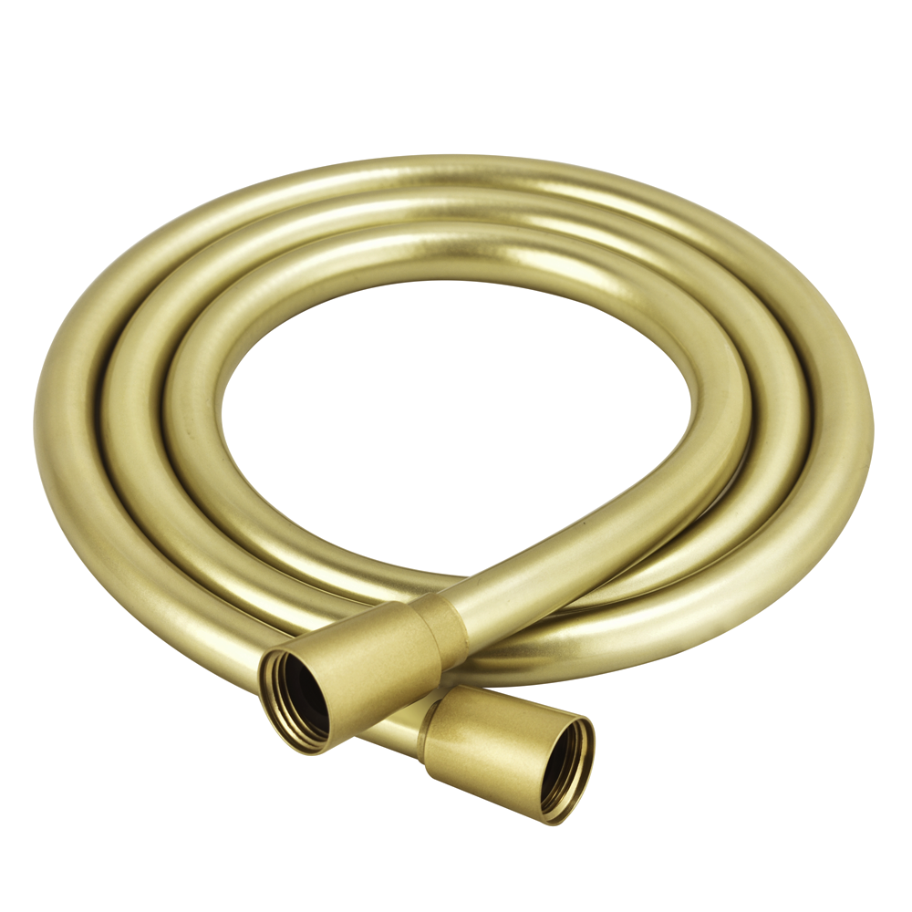 Arezzo 1.5m Smooth Shower Hose Brushed Brass 1 Arezzo 1.5m Smooth Shower Hose Brushed Brass