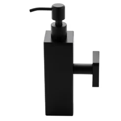 Arezzo Matt Black Square Wall Mounted Soap Dispenser 13 Arezzo Matt Black Square Wall Mounted Soap Dispenser -Victorian Plumbing Shop azsq2mbwd1