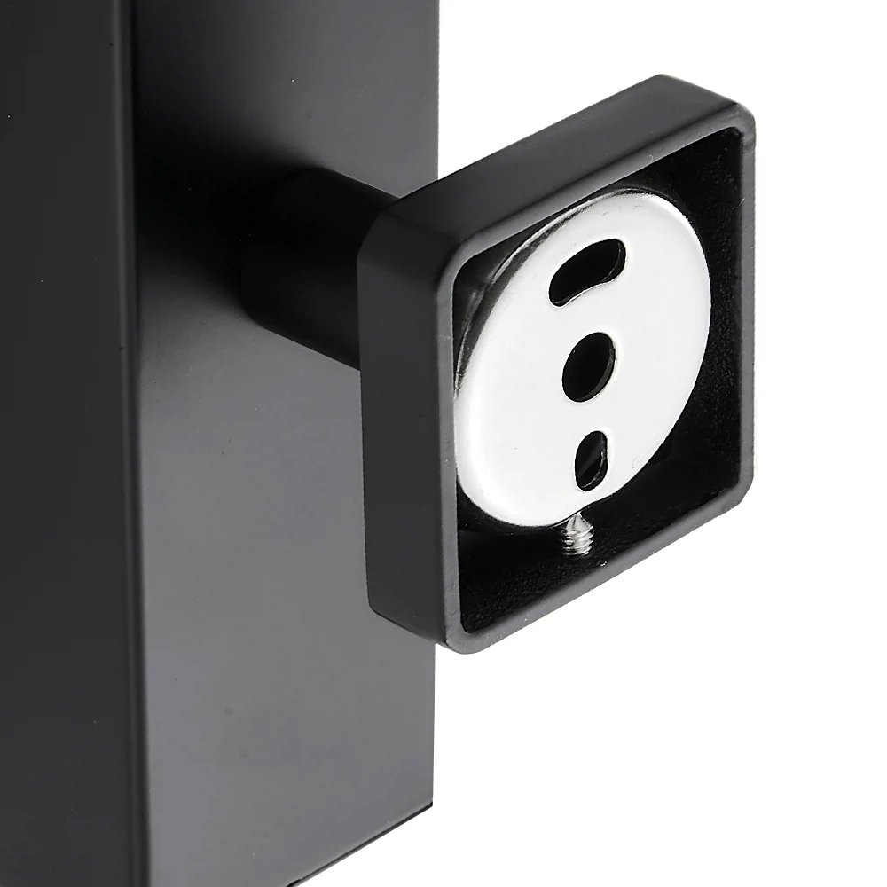 Arezzo Matt Black Square Wall Mounted Soap Dispenser 3 Arezzo Matt Black Square Wall Mounted Soap Dispenser - Image 3