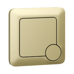 Arezzo Concealed WC Cistern With Brushed Brass Square Flush Plate -Victorian Plumbing Shop azsqbbl l2