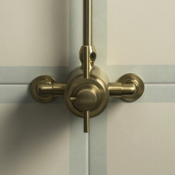 Arezzo Brushed Brass Round Exposed Dual Thermostatic Shower Valve -Victorian Plumbing Shop azsv4bbe d1a