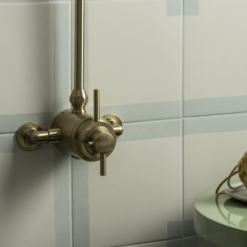 Arezzo Brushed Brass Round Exposed Dual Thermostatic Shower Valve -Victorian Plumbing Shop azsv4bbe d2a