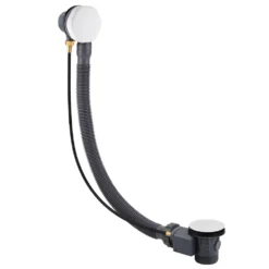 Arezzo Matt White Bath Pop-up Waste & Overflow