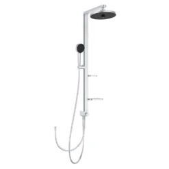 Ideal Standard Ceraflow Alu+ Silver Shower Kit With Fixed Head & Handset -Victorian Plumbing Shop bd585si l3