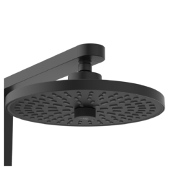 Ideal Standard Ceraflow Alu+ Silk Black Shower Kit With Fixed Head & Handset -Victorian Plumbing Shop bd585xg d2