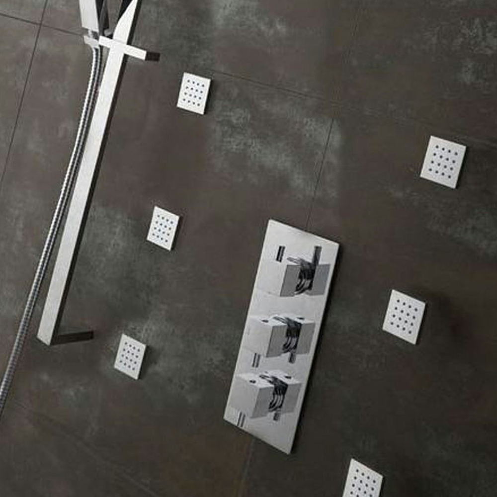 Mode Square Shower Body Jet - Chrome 2 Mode Square Shower Body Jet - Chrome - Image 2