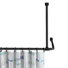 Black Shower Curtain Rail Support Arm -Victorian Plumbing Shop blkarm l