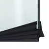 4-6mm Width, 16mm Gap Black Bath Shower Screen Door Seal Strip (Length 750mm) -Victorian Plumbing Shop blksl087 l1