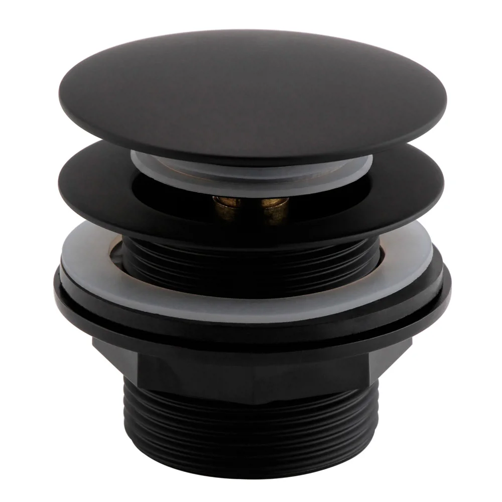 Arezzo Matt Black Unslotted Bath Waste With No Overflow 1 Arezzo Matt Black Unslotted Bath Waste With No Overflow