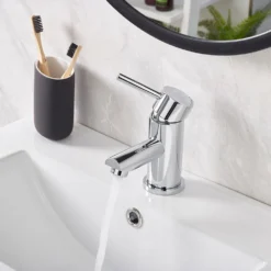 Bristan - Blitz Monobloc Basin Mixer With Clicker Waste -Victorian Plumbing Shop btzbasc.ai3