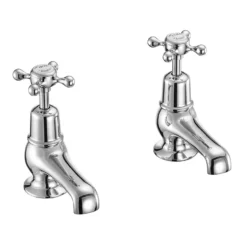 Burlington Claremont - Chrome 3" Basin Taps -Victorian Plumbing Shop burlingtonclaremontchrome3inchbasintapscl1l