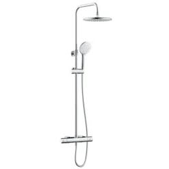 Bristan Buzz2 Cool Touch Bar Shower Mixer With Rigid Riser Kit - Chrome -Victorian Plumbing Shop buz2shxdivctffc l