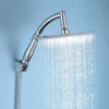 Cast Bath Shower Mixer With 200mm Square Shower Head, Extension Arm + Hose Kit -Victorian Plumbing Shop cas002kit d1