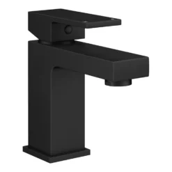 Arezzo Square Matt Black Basin Mono Mixer Tap 9 Arezzo Square Matt Black Basin Mono Mixer Tap -Victorian Plumbing Shop cas14blk l