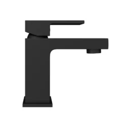 Arezzo Square Matt Black Basin Mono Mixer Tap