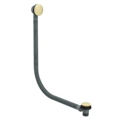 Arezzo Brushed Brass Easy Clean Click Clack Bath Waste With Overflow -Victorian Plumbing Shop cbw01bb lrg2