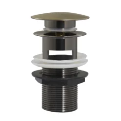 Chatsworth Antique Brass Slotted Click Clack Basin Waste -Victorian Plumbing Shop ccslbrad2