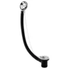 Chatsworth Chrome Retainer Bath Waste With Brass Plug & Ball Chain -Victorian Plumbing Shop chtbw l2