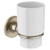Chatsworth 1928 Wall Mounted Ceramic Toothbrush Holder - Antique Brass -Victorian Plumbing Shop chttbhab l5a