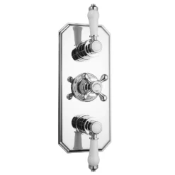 Chatsworth 1928 Traditional Shower With Concealed Valve, 8" Head + Handset -Victorian Plumbing Shop chtv63pk2 d5