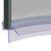 23mm Gap Curved Clear Shower Screen Door Seal Strip (Length 850mm) - Glass 8mm -Victorian Plumbing Shop clrslc623
