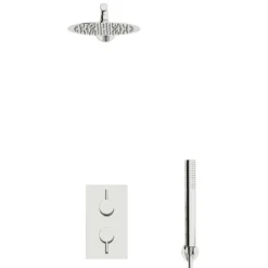 Orchard Eden Thermostatic Twin Round Shower Valve Set With Handset
