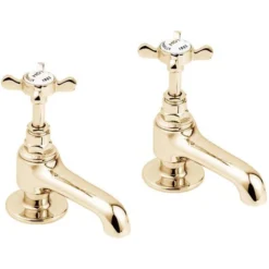 Deva Coronation Basin Taps - Gold