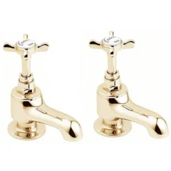 Deva Coronation Bath Taps - Gold