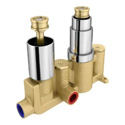 Cruze Twin Round Concealed Shower Valve - Chrome -Victorian Plumbing Shop crsvc01 nd1