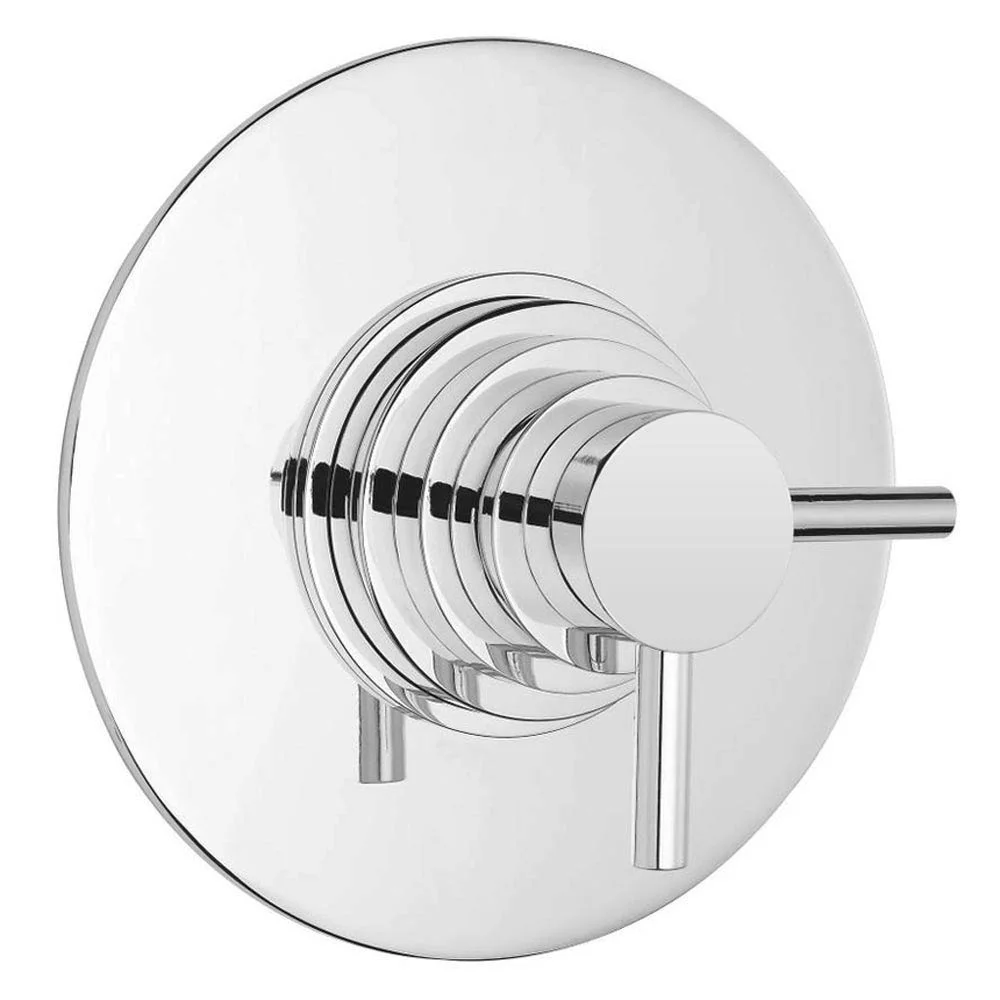 Cruze Modern Round Concealed Dual Thermostatic Shower Valve 1 Cruze Modern Round Concealed Dual Thermostatic Shower Valve