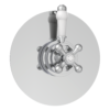 Lancaster Traditional Round Concealed Dual Thermostatic Shower Valve -Victorian Plumbing Shop csv12 l2