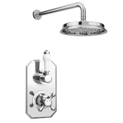 Chatsworth 1928 Traditional Shower Package With Concealed Valve + 8" AirTec Head -Victorian Plumbing Shop csv34pkl